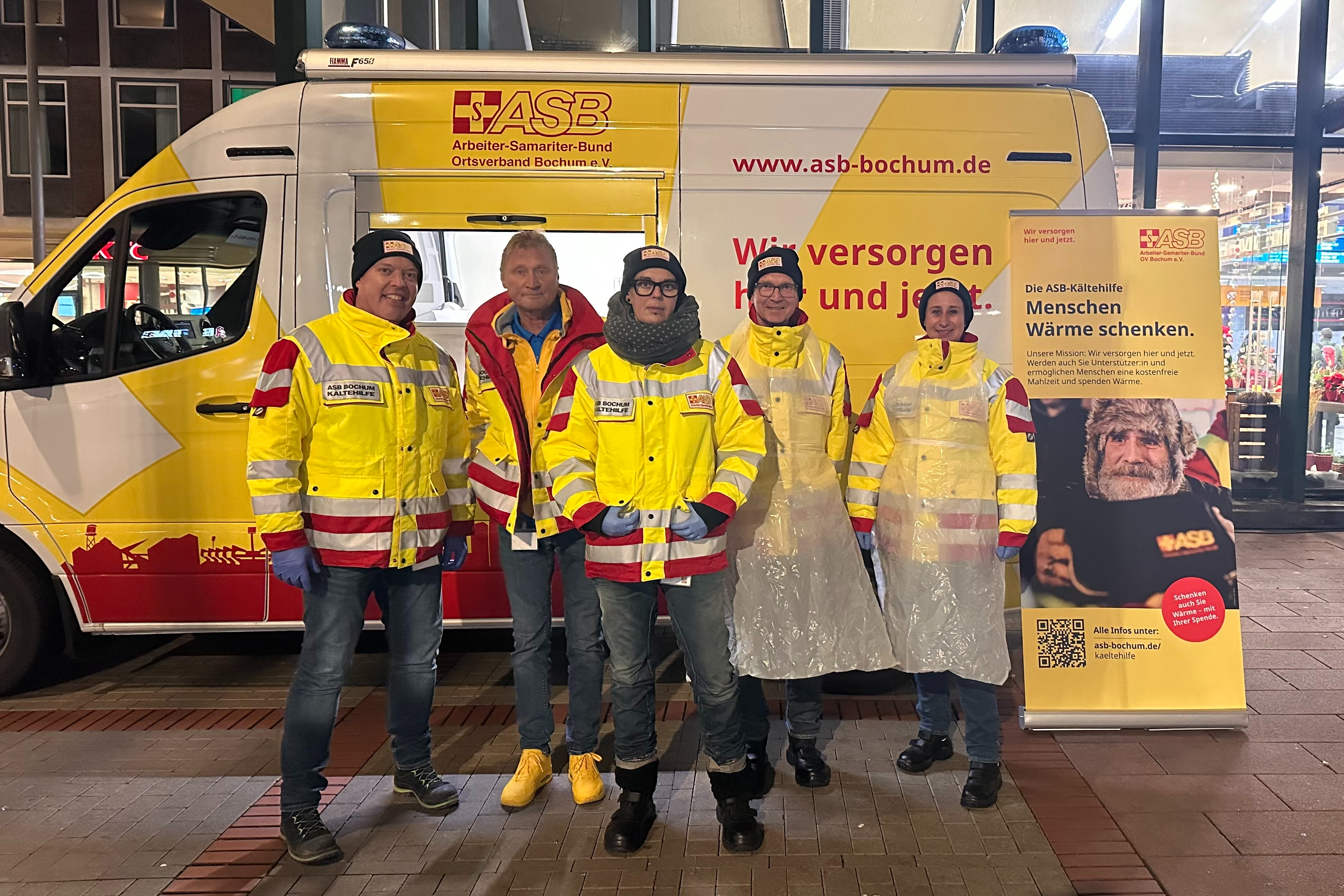 Unterwegs im Auftrag der Menschlichkeit: Das Kältehilfe-Team des ASB Bochum
